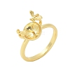 Brass Cuff Ring Settings KK-K297-15G-1