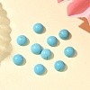 Craft Findings Dyed Synthetic Turquoise Flat Back Dome Cabochons X-TURQ-S266-6mm-01-5