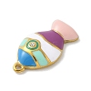 304 Stainless Steel Enamel Pendants STAS-K306-21G-02-2
