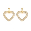 Brass Micro Pave Cubic Zirconia Pendants KK-I475-05G-04-1