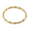 Ion Plating(IP) 304 Stainless Steel Bamboo Hinged Bangle for Women BJEW-D055-04G-2