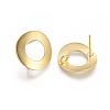 Brass Stud Earring Findings KK-G365-11MG-2