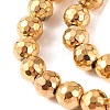 Electroplated Synthetic Non-magnetic Hematite Beads Strands G-H027-B01-04-4