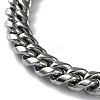 304 Stainless Steel Cuban Link Chain Necklaces NJEW-P288-20P-3