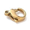 304 Stainless Steel Lobster Claw Clasps Ion Plating(IP) High Polished STAS-P423-06G-2