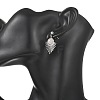 Natural Gemstone Stud Dangle Earrings EJEW-JE07269-02-6