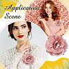 1Pc Polyester Flower Brooch JEWB-ME0001-11B-5