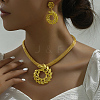 Aluminum Alloy Leafy Branch Jewelry Set VN1366-4