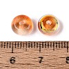 Baking Paint Electroplate Transparent Glass Beads EGLA-Q141-01B-A04-3