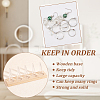 5Pcs Clear Plastic Cone Ring Display Holders RDIS-WH0002-16-5
