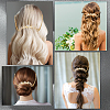 Alloy Rhinestone Hair Combs MRMJ-WH2007-031G-5