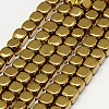 Electroplate Non-magnetic Synthetic Hematite Beads Strands G-J172-2x2mm-07-1