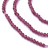 Faceted Glass Beads Strands X-G-F619-09D-2mm-3