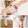 Lace Elastic Bridal Garters AJEW-WH0347-96-5