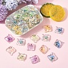 10Pcs Luminous Transparent Resin Pendants RESI-YW0004-44G-5