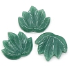 Natural Green Aventurine Autumn Maple Leaf Pendants PW-WG36930-01-1