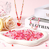 1000Pcs 5 Colors Valentine's Day Transparent Acrylic Beads MACR-SP0001-29A-4