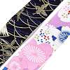 12 Yards 12 Colors Japanese Kimono Style Floral Cotton Ribbon OCOR-GF0001-70-3