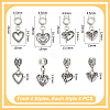 32Pcs 4 Styles  Tibetan Style Alloy European Dangle Charms FIND-UN0015-62-3