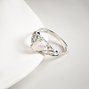 2Pcs Oval Resin Finger Rings RJEW-LP0001-40-3
