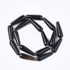 Natural Black Onyx Beads Strands X-G-T118-04B-2