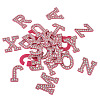 Alphabet Resin Rhinestone Patches DIY-TAC0005-45C-2