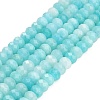 Faceted Dyed Natural White Jade Beads Strands GG-CBAE966-01A-R-2