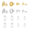 8Pcs 304 Stainless Steel Open Cuff Ring Component STAS-ME0002-78-1