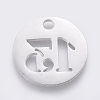 Non-Tarnish 304 Stainless Steel Pendants STAS-F233-13-P-2