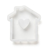 DIY House with Heart Pattern Candle Silicone Molds DIY-G113-05D-2