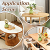 8Pcs Bamboo Saucer for Succulent Planter Pots AJEW-GO0005-41-5