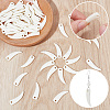 60Pcs Opaque Acrylic Pendants OACR-SP0002-35-6