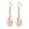 Shell Shape Dangle Earrings EJEW-JE06415-4