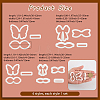 4 Sets 4 Styles Plastic Clay Pressed Molds AJEW-SC0004-09B-2