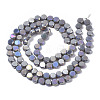 Electroplate Glass Beads Strands EGLA-Q125-002-3