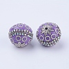 Round Handmade Indonesia Beads IPDL-P001-02D-2