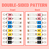 PU Leather & Cotton Name Marker Keychain AJEW-WH0514-041-3