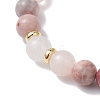Natural Mixed Gemstone Round Beads Stretch Bracelets for Women BJEW-JB12631-04-4