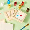 DIY Children Wood Decoration Clay Picture Frame WOOD-WH20008-07G-3