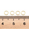 Brass Closed Jump Rings KK-D257-01G-08-3