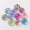 Handmade Glass Flat Back Cabochons GGLA-A004B-20mm-1