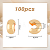HOBBIESAY 100Pcs Brass Crimp Beads Covers KK-HY0002-71-2