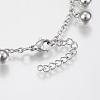 304 Stainless Steel Anklets AJEW-G016-02P-3