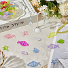 120Pcs 4 Style Transparent Acrylic Pendants TACR-SP0001-30-3