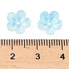 Dyed & Heated Glass Bead Caps GLAA-C042-01E-3