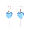 Stainless Steel Plastic Dangle Earrings FS-WG9C83A-03-2
