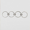 Brass Micro Pave Cubic Zirconia Finger Rings FS-WG6545E-10-2