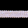 Imitation Jade Electroplate Glass Beads Strands EGLA-A039-J4mm-L02-1