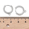 SHEGRACE Brass Hoop Earrings Findings XGR0152P-90P-3