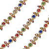 1Yard Iron Glass Rhinestone Chains FIND-AR0006-66-1